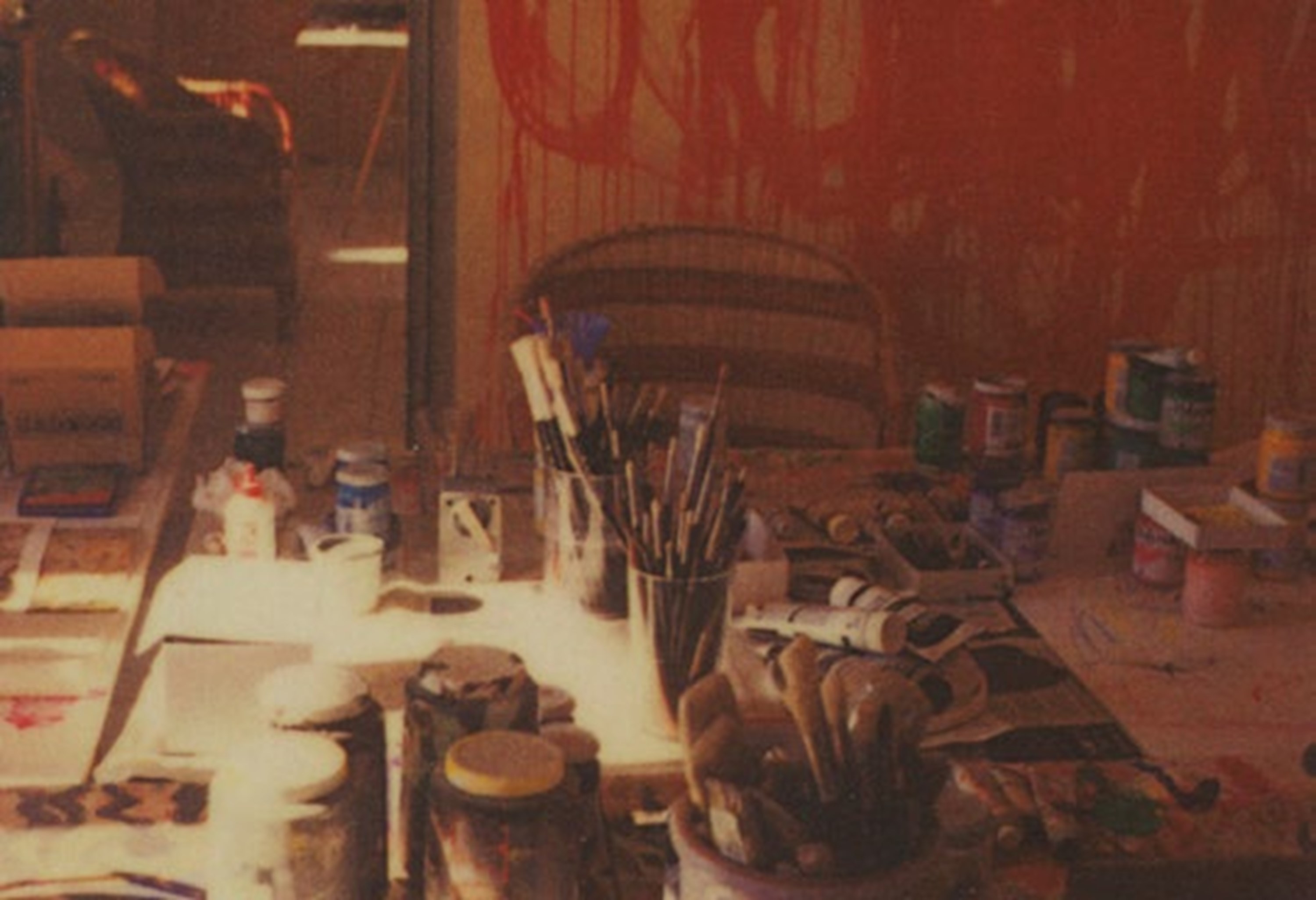 CY TWOMBLY - in the studio