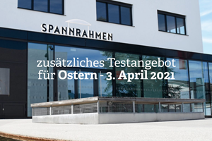 Zusätzliches Testangebot für "Nasenbohrertests" am 3. April 2021 im Spannrahmen Hard